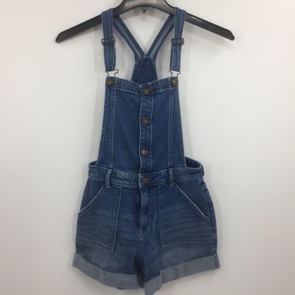 Hollister Pants - Hollister High Rise Mom Shortalls XS F89
